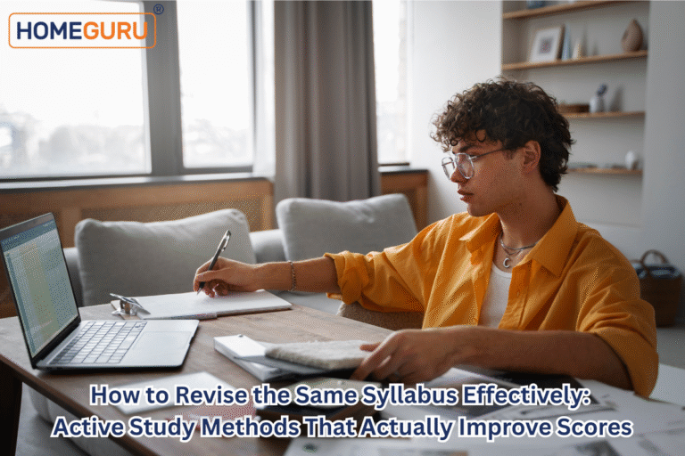 How to Revise the Same Syllabus Effectively: Active Study Methods That Actually Improve Scores